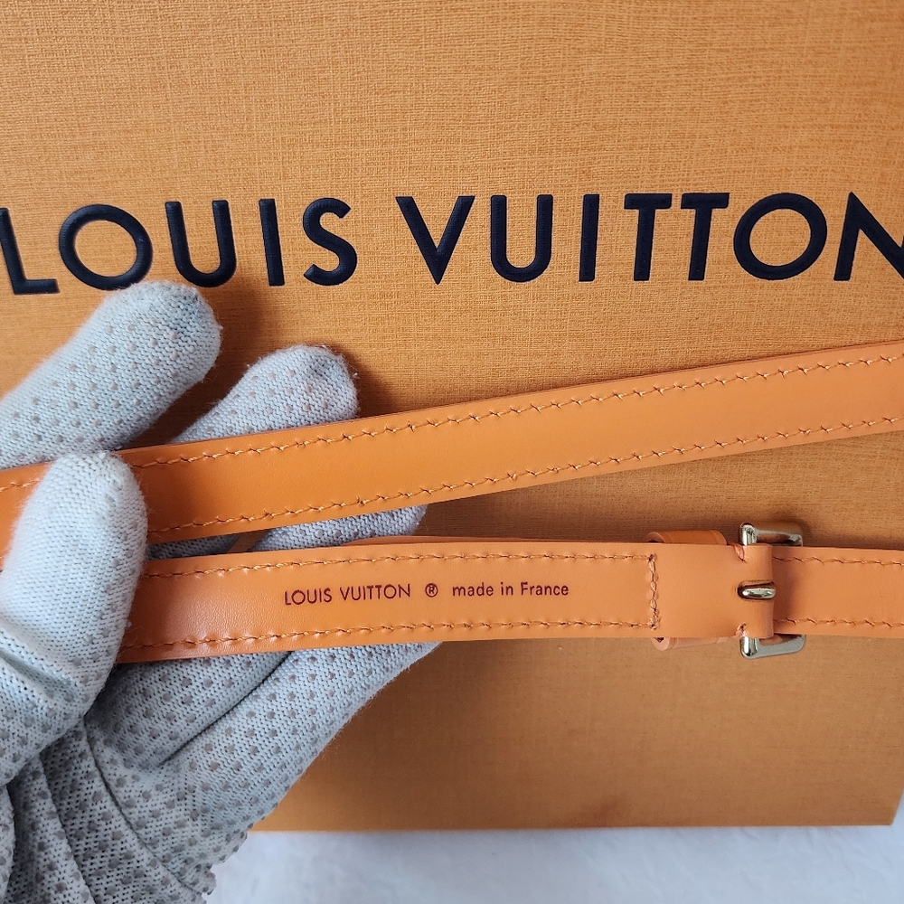 Auth Louis Vuitton Epi Orange Leather Strap - Picture 4 of 7
